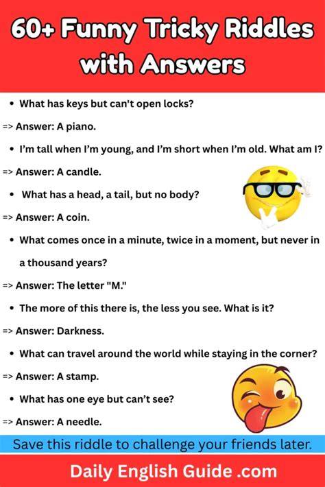 Tricky Riddles With Answers In Spanish