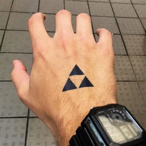 Triforce Hand Tattoo