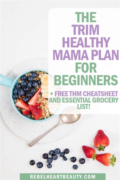 Trim Healthy Mama Food List