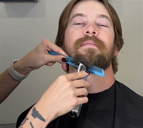 Trim Beard With Comb