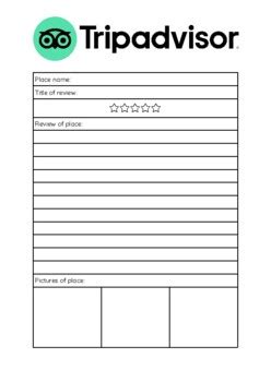 Trip Advisor Review Template