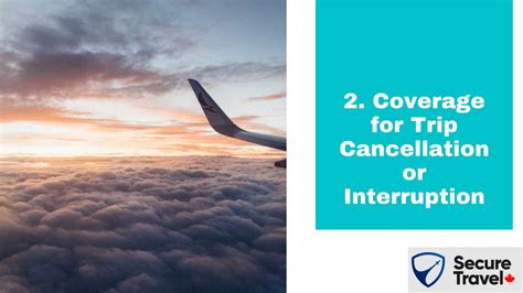 Trip Cancellation and Interruption Coverage