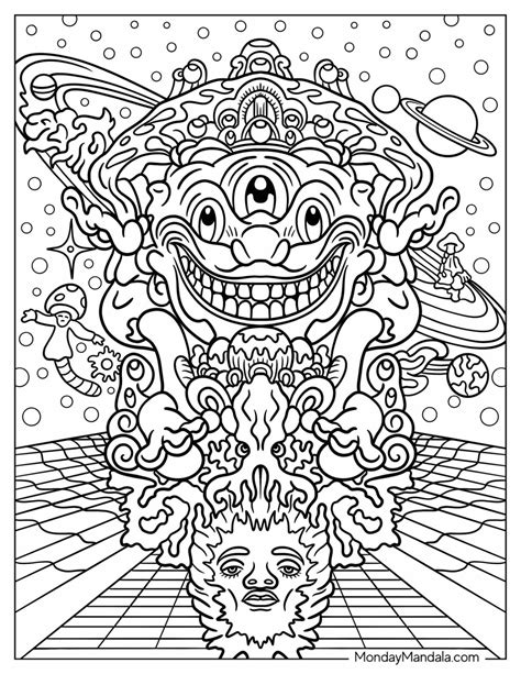 Trippy Creepy Coloring Pages