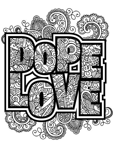Trippy Dope Coloring Pages