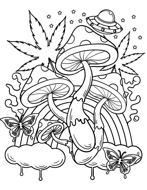 Trippy Printable Coloring Pages