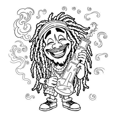 Trippy Rasta Coloring Pages