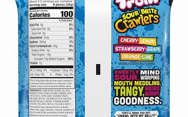 Trolli Gummy Worms Ingredients