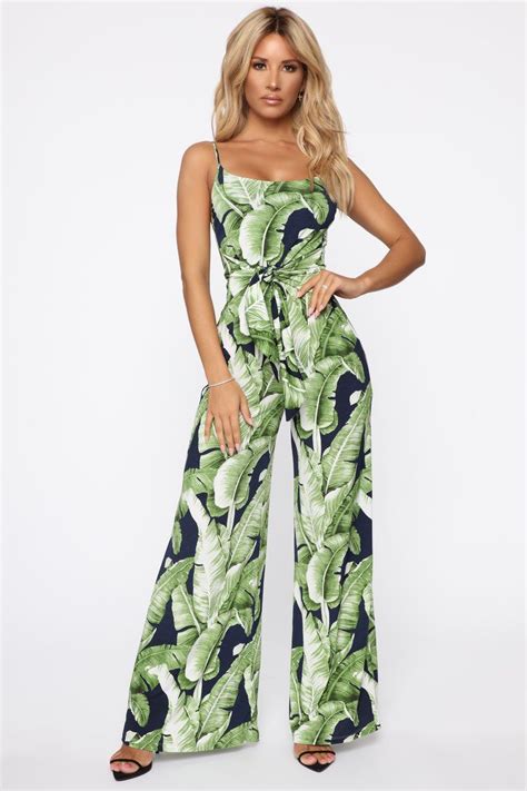Discover the Vibrant Charm of a Tropical Print Jumpsuit Today!