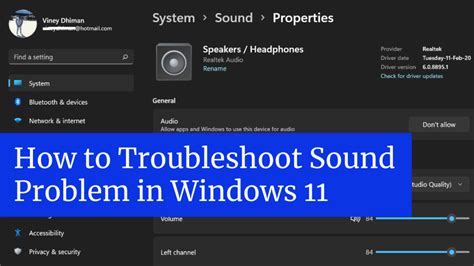 Troubleshoot Sound Problems in Windows 11