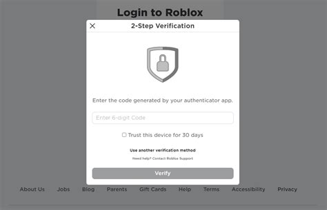 Troubleshooting 2-Step Verification – Roblox Support
