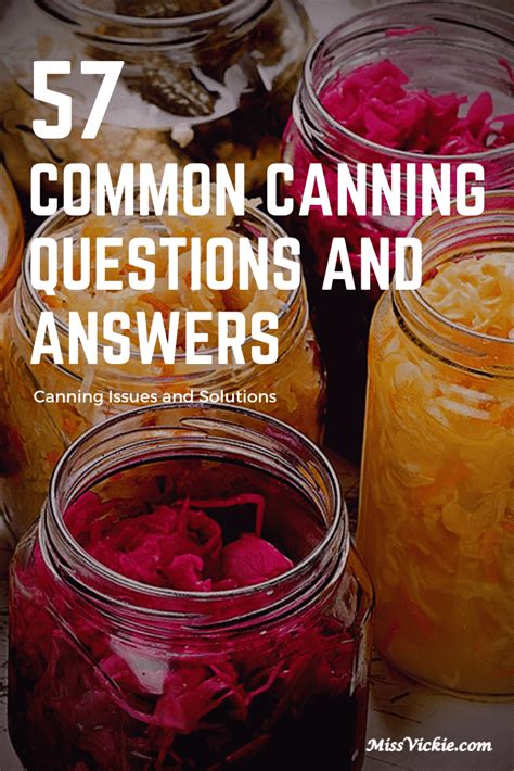 Troubleshooting Common Canning Issues