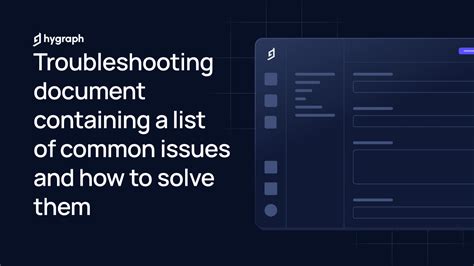 Troubleshooting