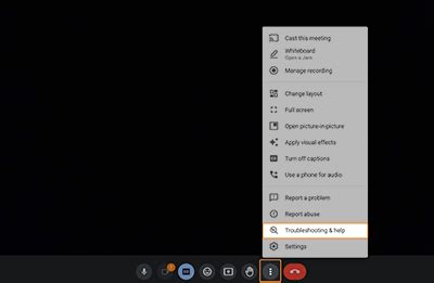 Troubleshooting in Meet