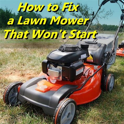 Troubleshooting lawn mower problems