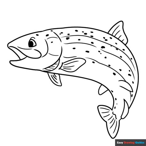 Trout Coloring Page