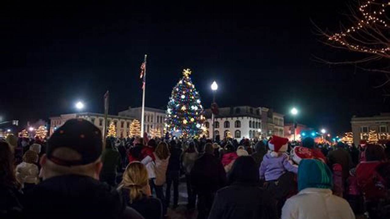Troy Ohio Tree Lighting 2024