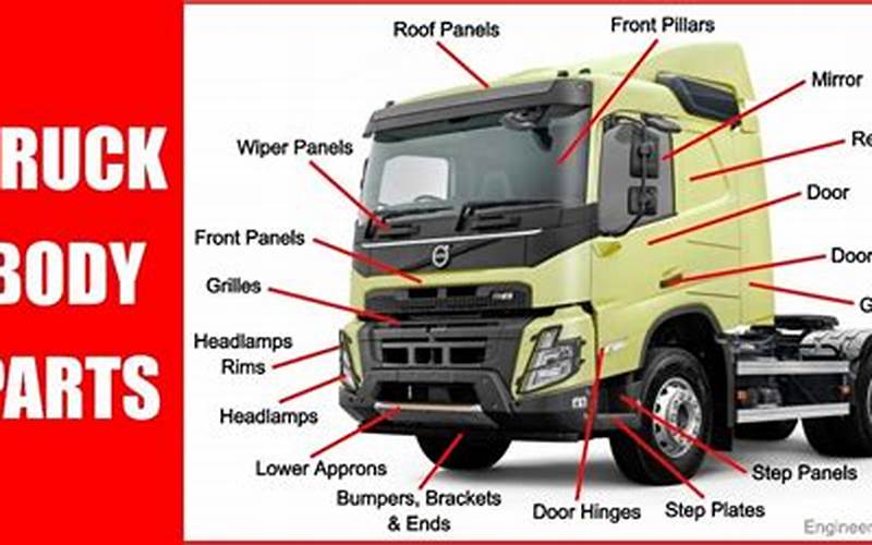 Truck Body Parts Definition