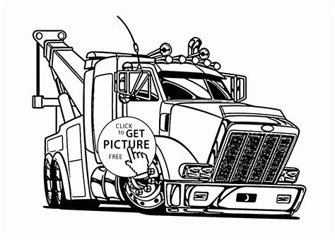 Truck Coloring Sheets Printable