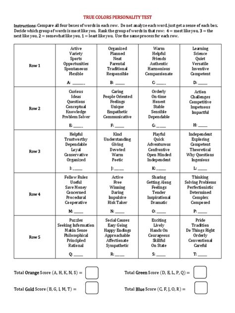 True Colors Test Pdf