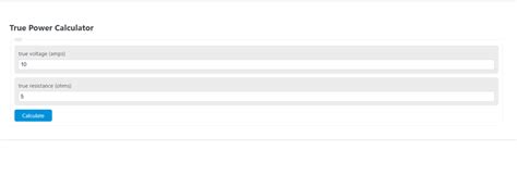 True Power Calculator