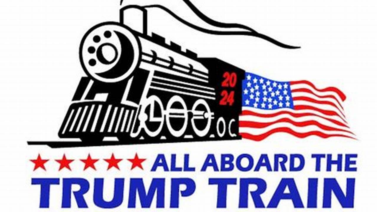 Trump Train 2024 Svg