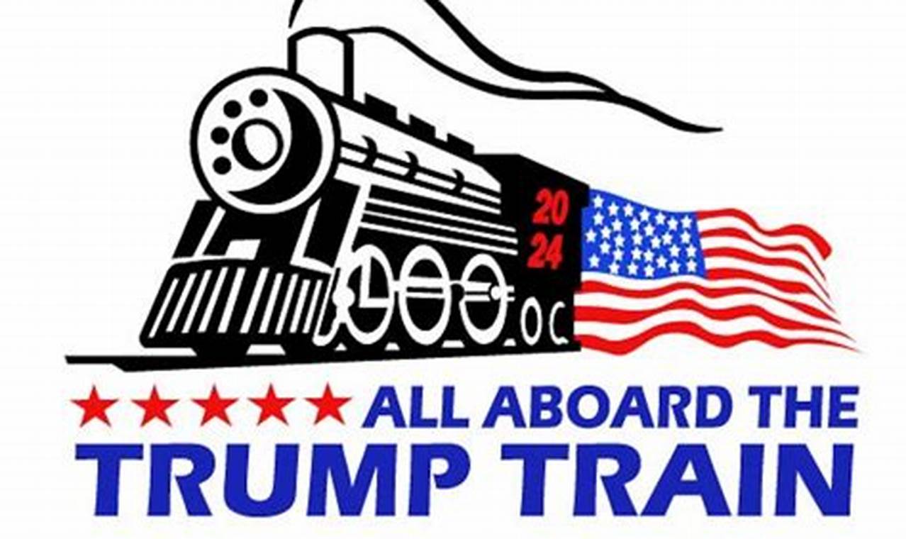 Trump Train 2024 Svg