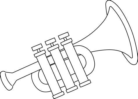 Trumpet Coloring Page
