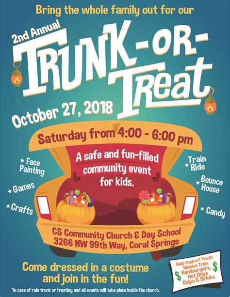 Trunk Or Treat Flyer Template: A Creative Solution For Halloween Events