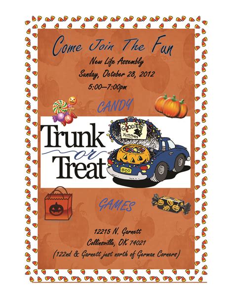 Trunk Or Treat Invitation Template Free