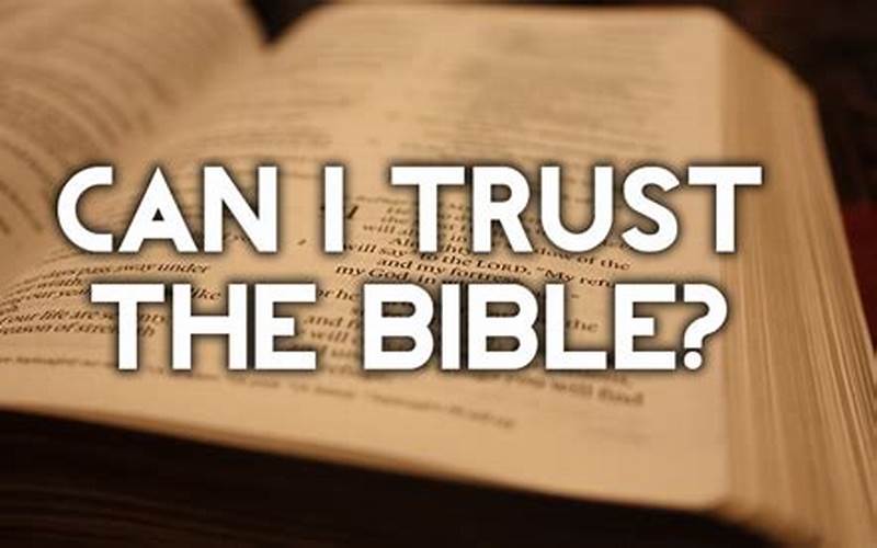 Trust In The Bible