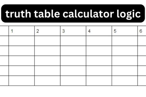 Truth Table Calculator