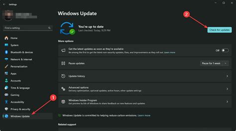 Try Checking For Windows Update