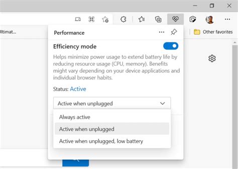Try Efficiency Mode to Improve Performance in Edge