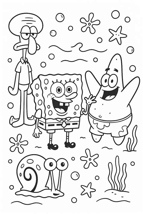 Try Spongebob Coloring Pages for Fun and Entertainment