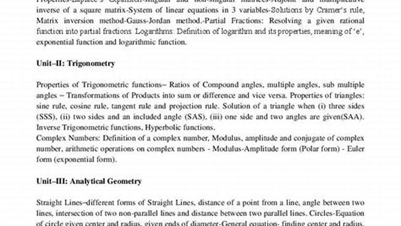 Ts Ecet 2024 Syllabus For Civil Engineering