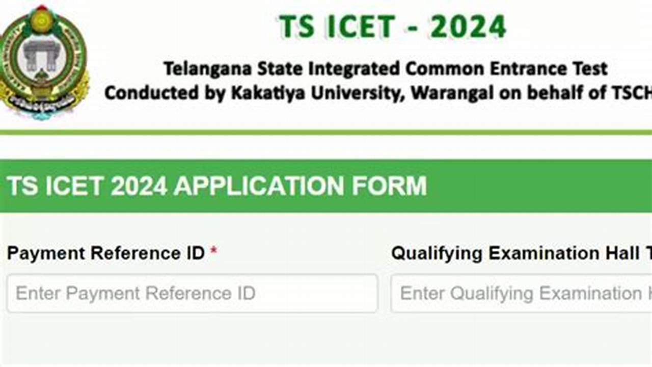 Ts Icet 2024 Application Form Date