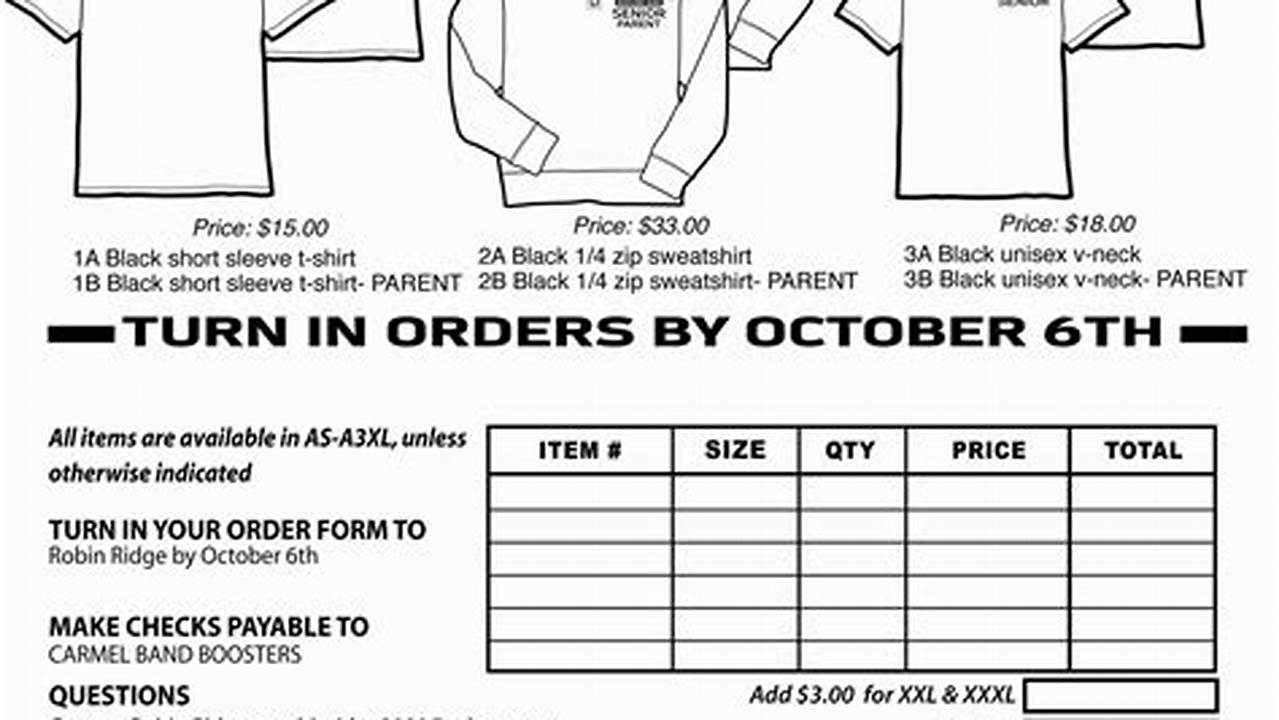 Uncover the Secrets of T-shirt Order Form Templates: A Guide to Success