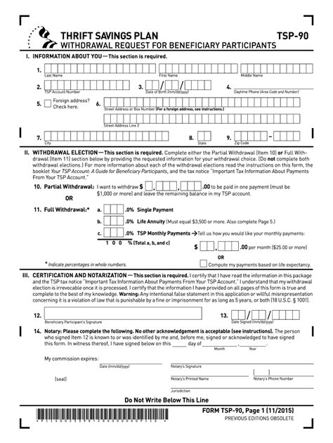 Tsp Form 99 Printable