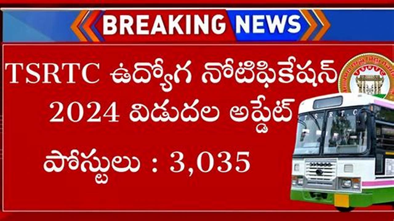 Tsrtc Driver Jobs 2024 Notification