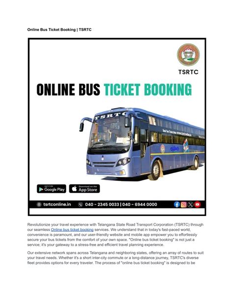 Tsrtc Bus Ticket Booking