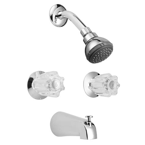Phoenix Faucets by Valterra TwoHandle 8 Tub/Shower Diverter Faucet with Shower Head Kit