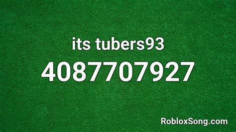 Tubers93 Roblox ID