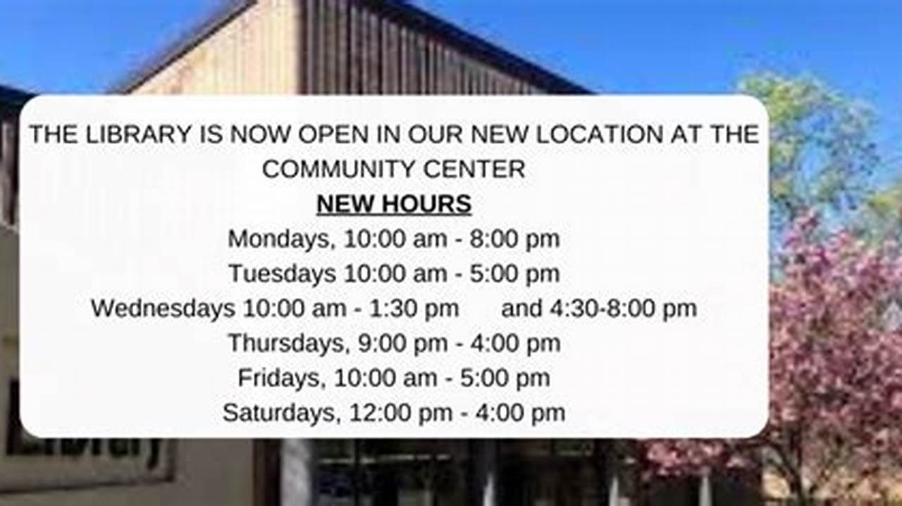Tuckahoe Library Calendar