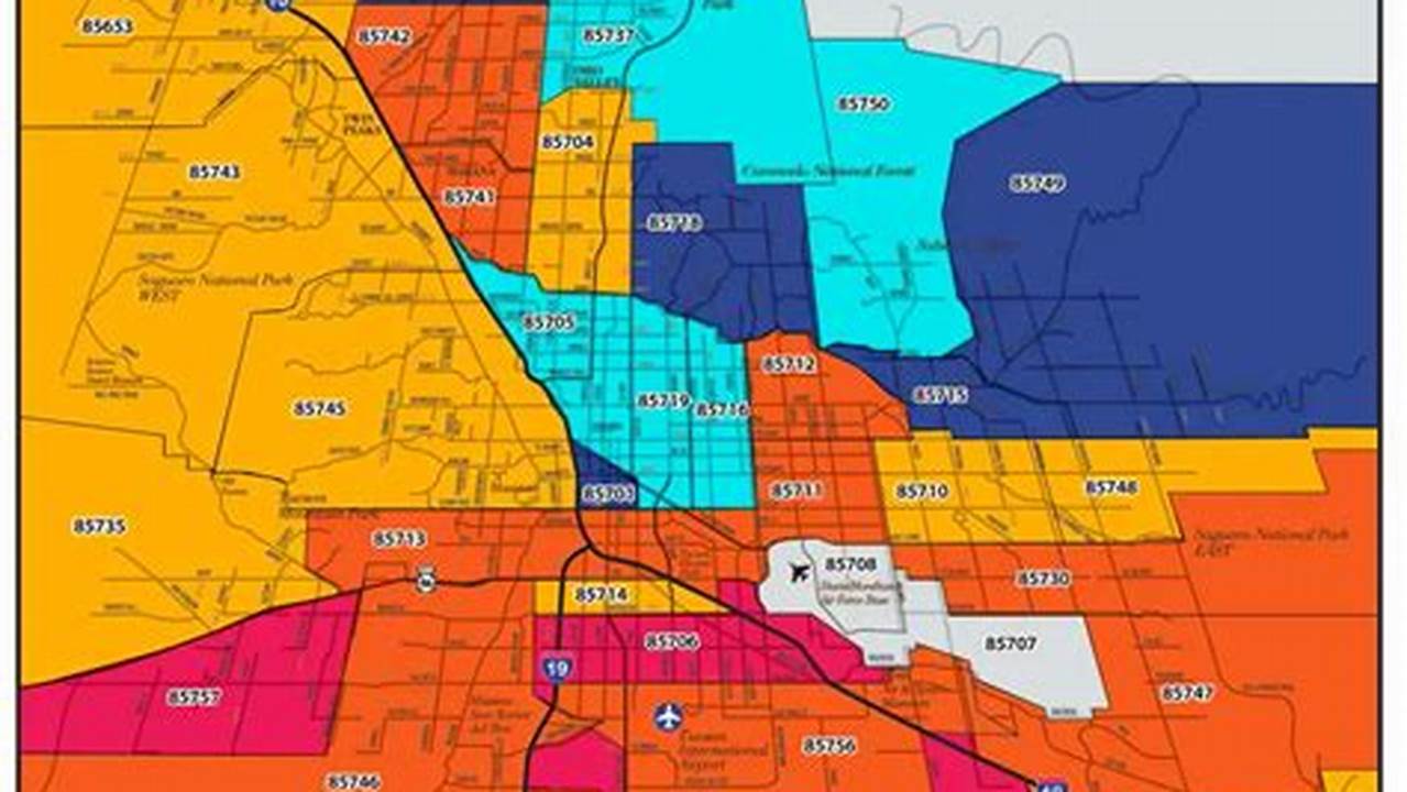 Tucson Zip Code Map 2024