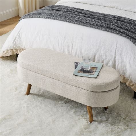 Tufted Bench with Storage