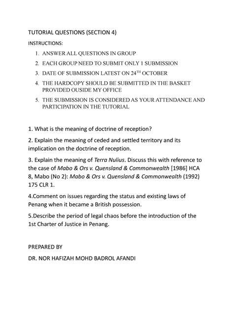 Tujuan Tutorial Questions