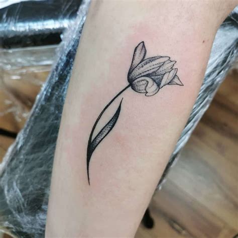 Tulip Rose Tattoo by Saith Celestino