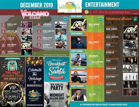 Tulsa Entertainment Calendar