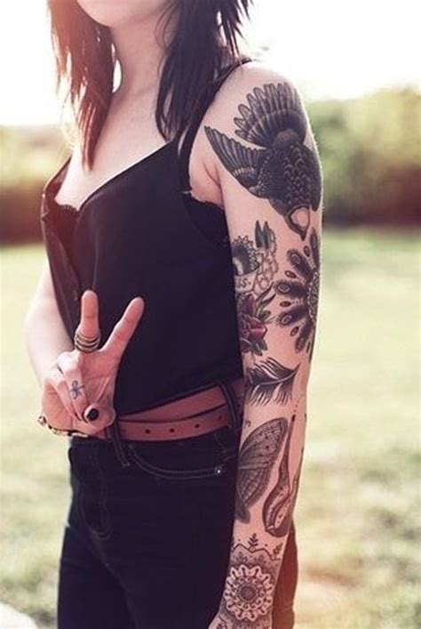 female sleeve tattoo Tumblr