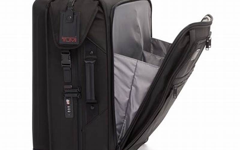 Tumi Garment Bag + Travel Satchel - Black Features